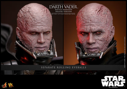 Hot Toys DX45 Darth Vader (Battle Damaged) Deluxe Version Star Wars 1/6 Scale Collectible Figure – Factory-Sealed Shipper Included