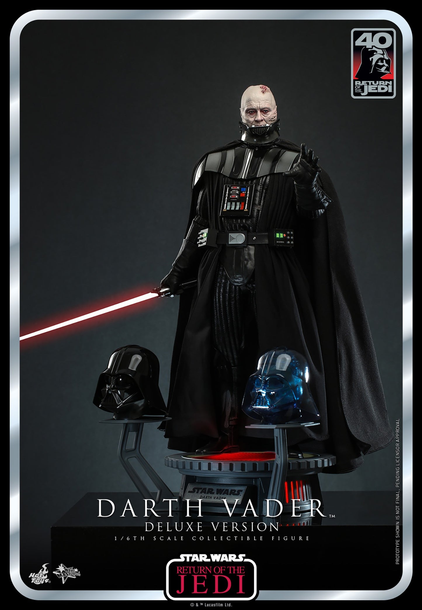 Hot Toys Star Wars Darth Vader Return of The Jedi Deluxe MMS700 1/6 Scale Figure Set