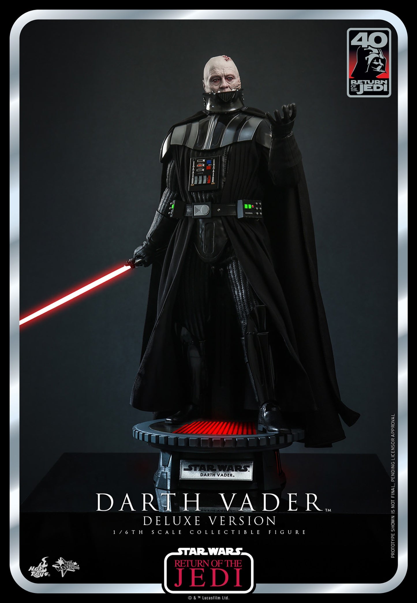 Hot Toys Star Wars Darth Vader Return of The Jedi Deluxe MMS700 1/6 Scale Figure Set