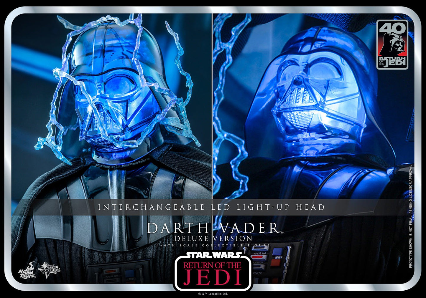 Hot Toys Star Wars Darth Vader LED Helmet Electrified Effect 1/6 Scale Parts MMS700 Return of The Jedi