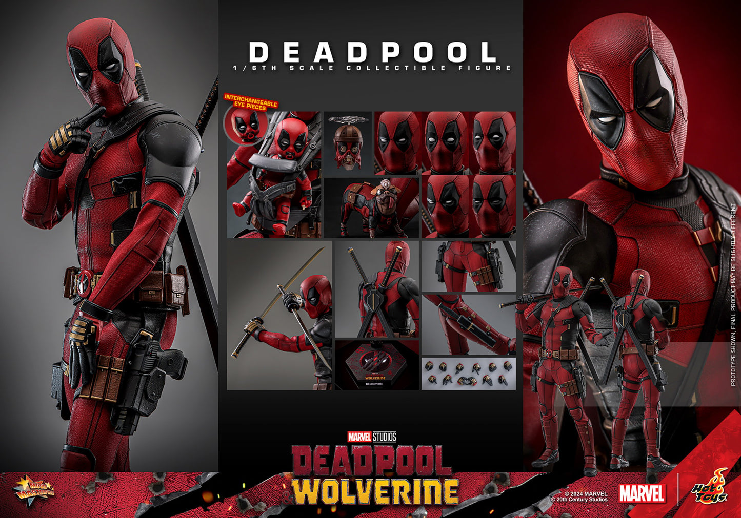 Hot Toys 1:6 - Deadpool v Wolverine - Deadpool - MMS746 - Marvel