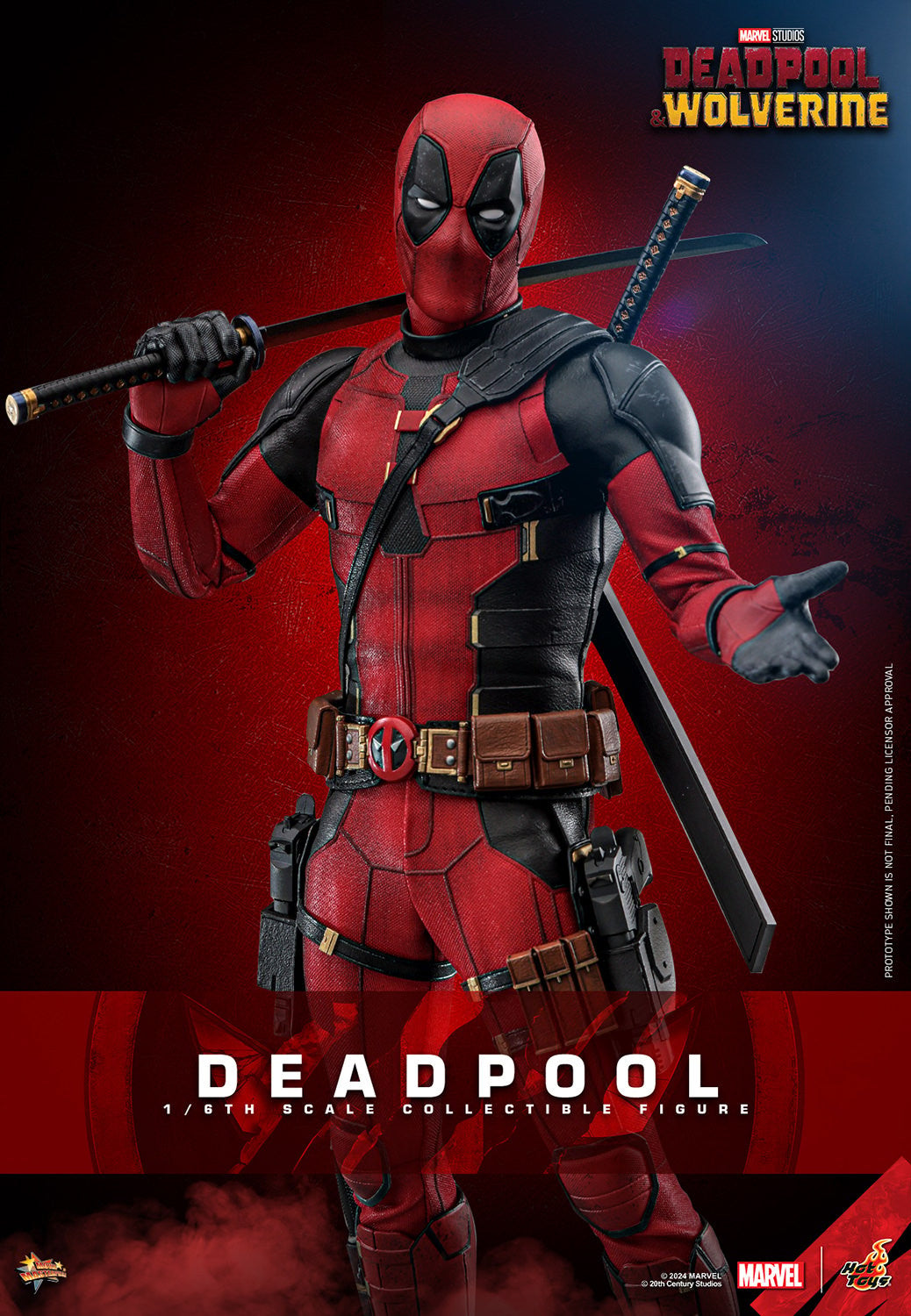 Hot Toys 1:6 - Deadpool v Wolverine - Deadpool - MMS746 - Marvel