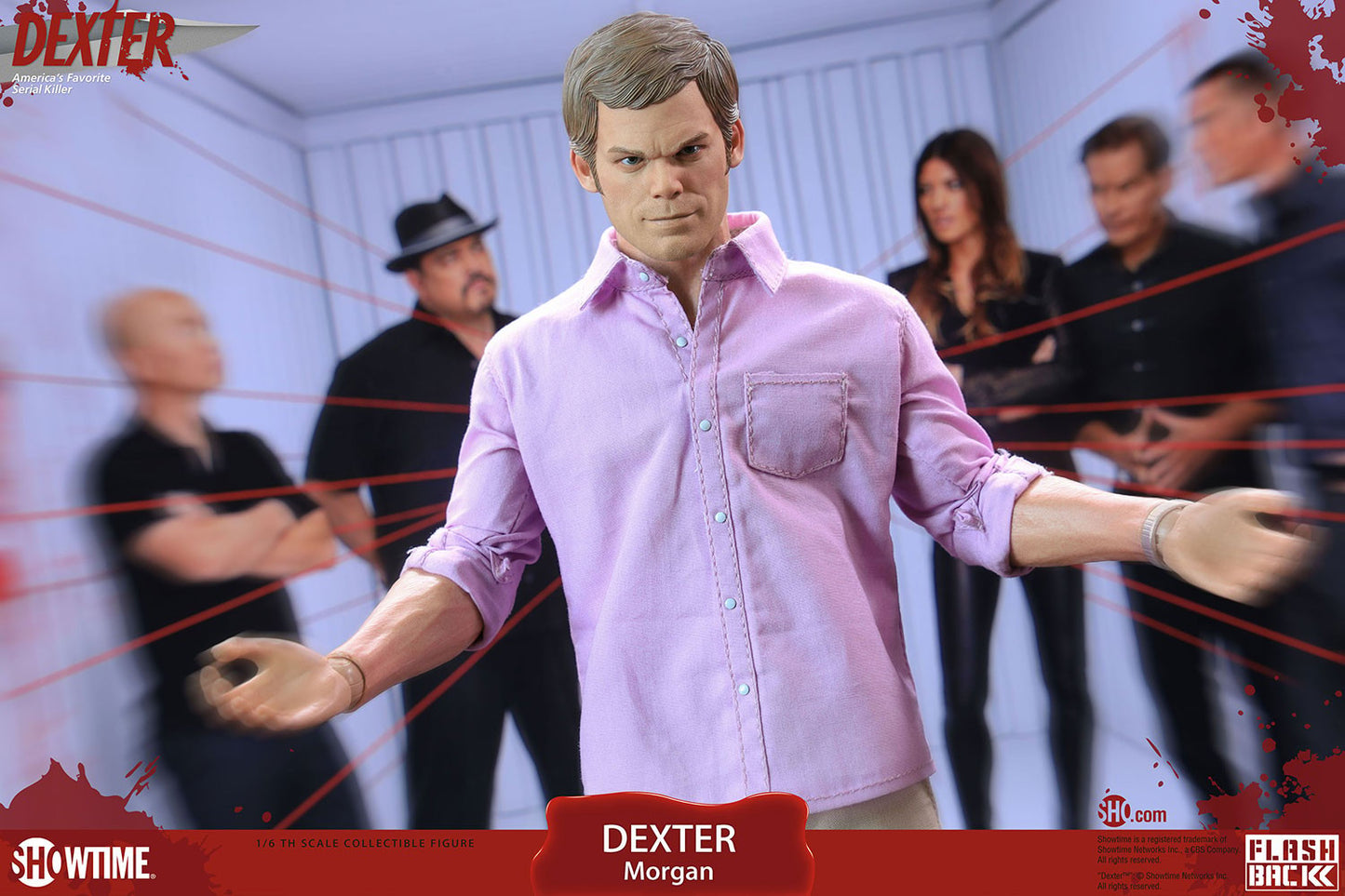 Dexter - The Bay Harbour Butcher - Miami Metro - Flashback Figures - Showtime - 1:6 Scale Action Figure Collectible Set