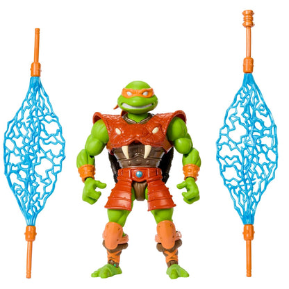 MOTU x TMNT: Turtles of Grayskull Michelangelo (Party Dude) Snake Armour Action Figure