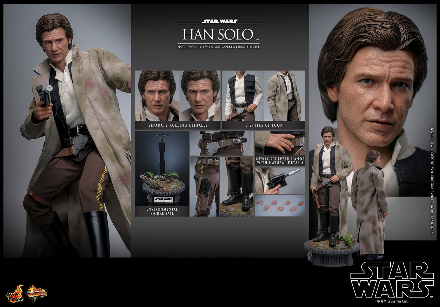 Hot Toys - Han Solo - Star Wars - MMS740 - 1:6 Scale Action Figure