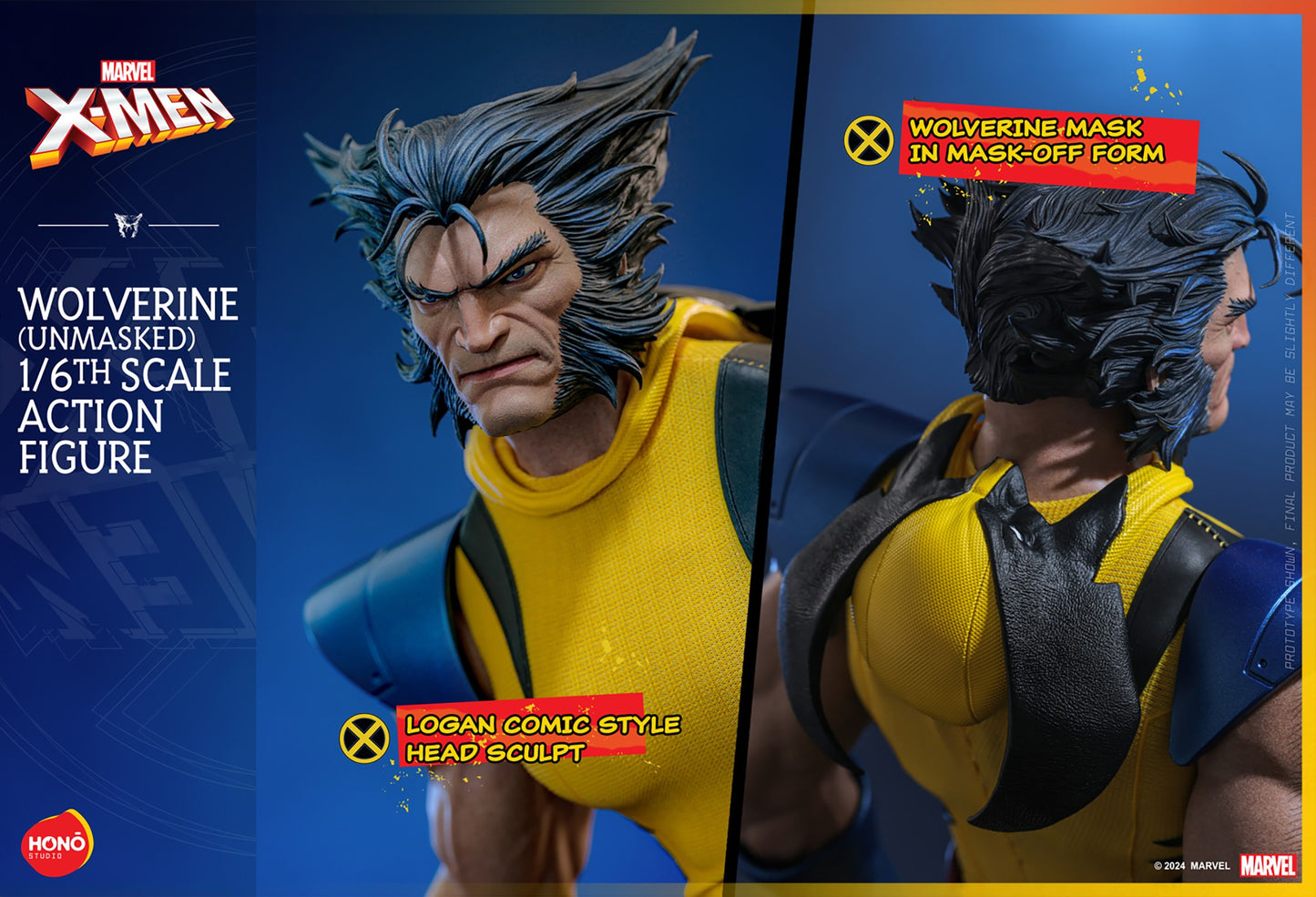 Hot Toys - Wolverine - Unmasked Edition - X-Men - Hono Studios - HS06 - 1:6 Scale Action Figure