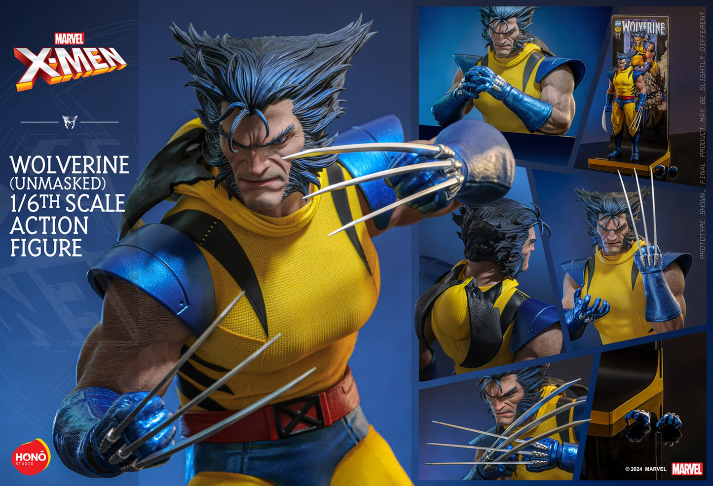 Hot Toys - Wolverine - Unmasked Edition - X-Men - Hono Studios - HS06 - 1:6 Scale Action Figure