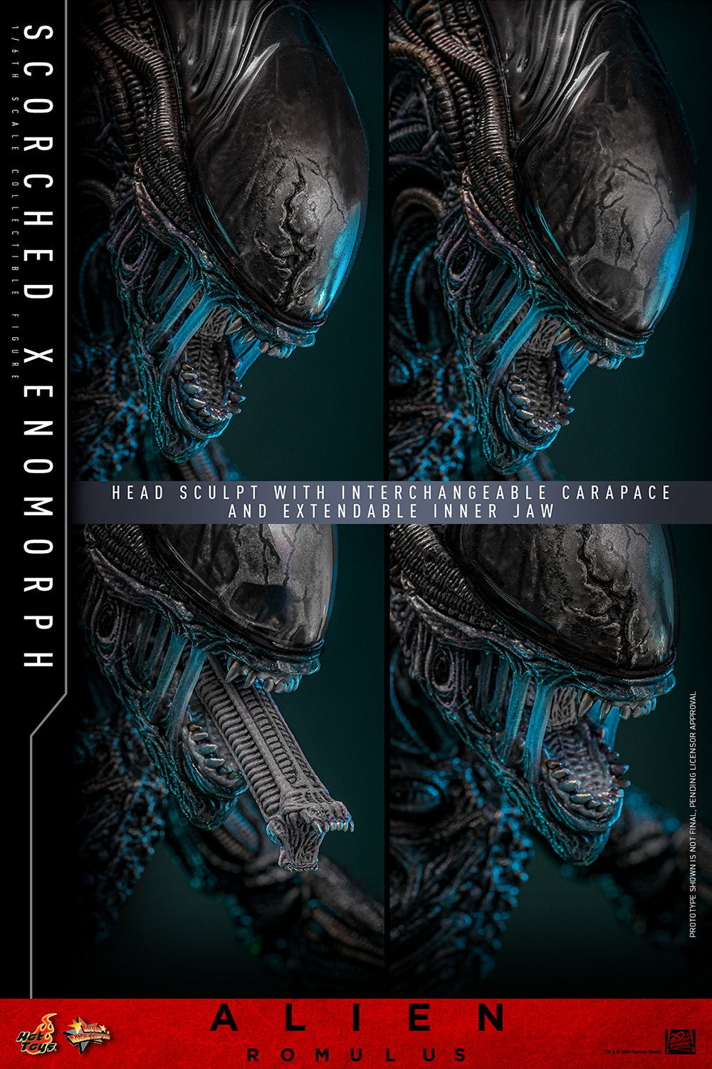 Hot Toys Scorched Xenomorph Alien Romulus 1/6 Scale Figure MMS784
