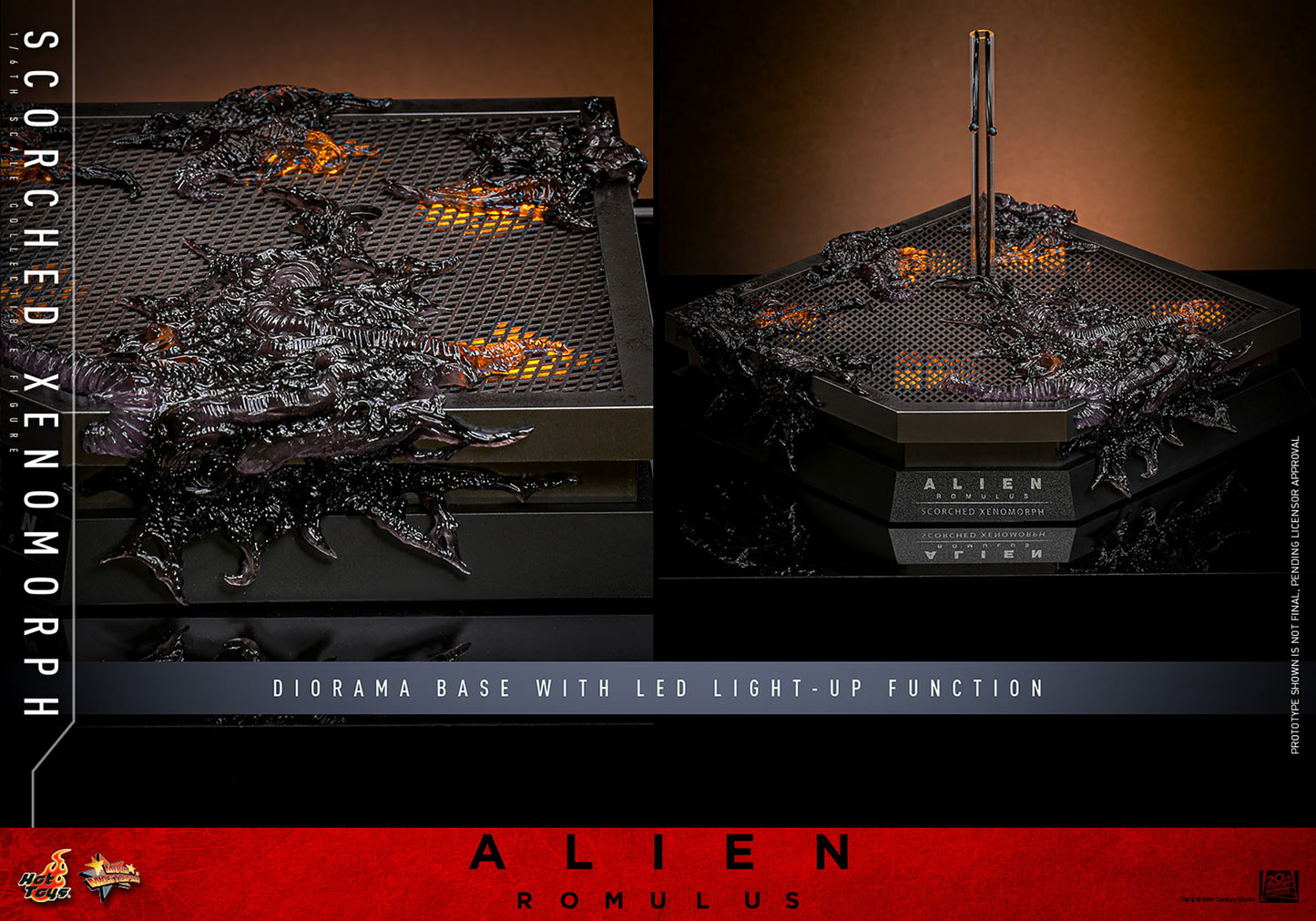 Hot Toys Scorched Xenomorph Alien Romulus 1/6 Scale Figure MMS784