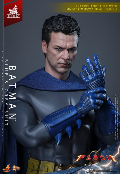 Hot Toys - Batman Blue & Grey Suit Exclusive - MMS834 - 1:6 Scale DC Limited Edition Action Figure