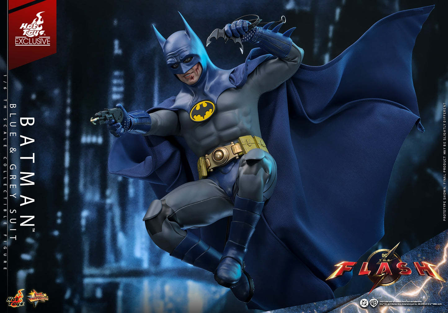 Hot Toys - Batman Blue & Grey Suit Exclusive - MMS834 - 1:6 Scale DC Limited Edition Action Figure