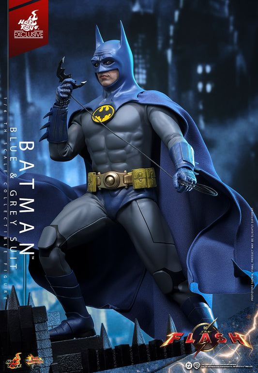 Hot Toys - Batman Blue & Grey Suit Exclusive - MMS834 - 1:6 Scale DC Limited Edition Action Figure