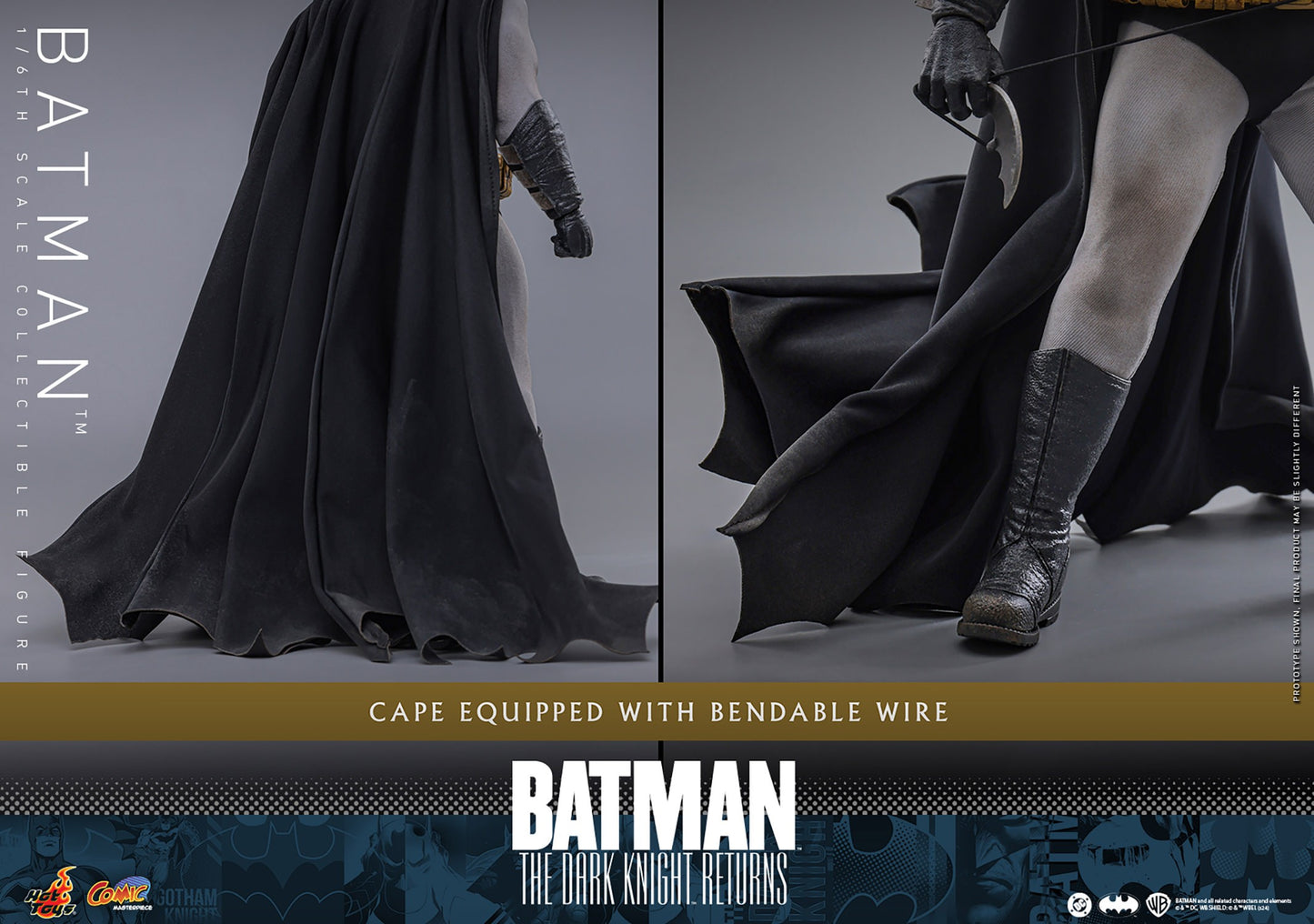 Hot Toys - Batman - Wired Cape - The Dark Knight Returns - Frank Miller - CMS024 - 1:6 Scale Parts Custom