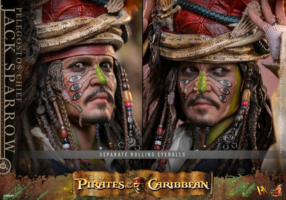 Hot Toys DX48 Pelegostos Chief Jack Sparrow 1/6 scale figure with factory-sealed manufacturer shipper