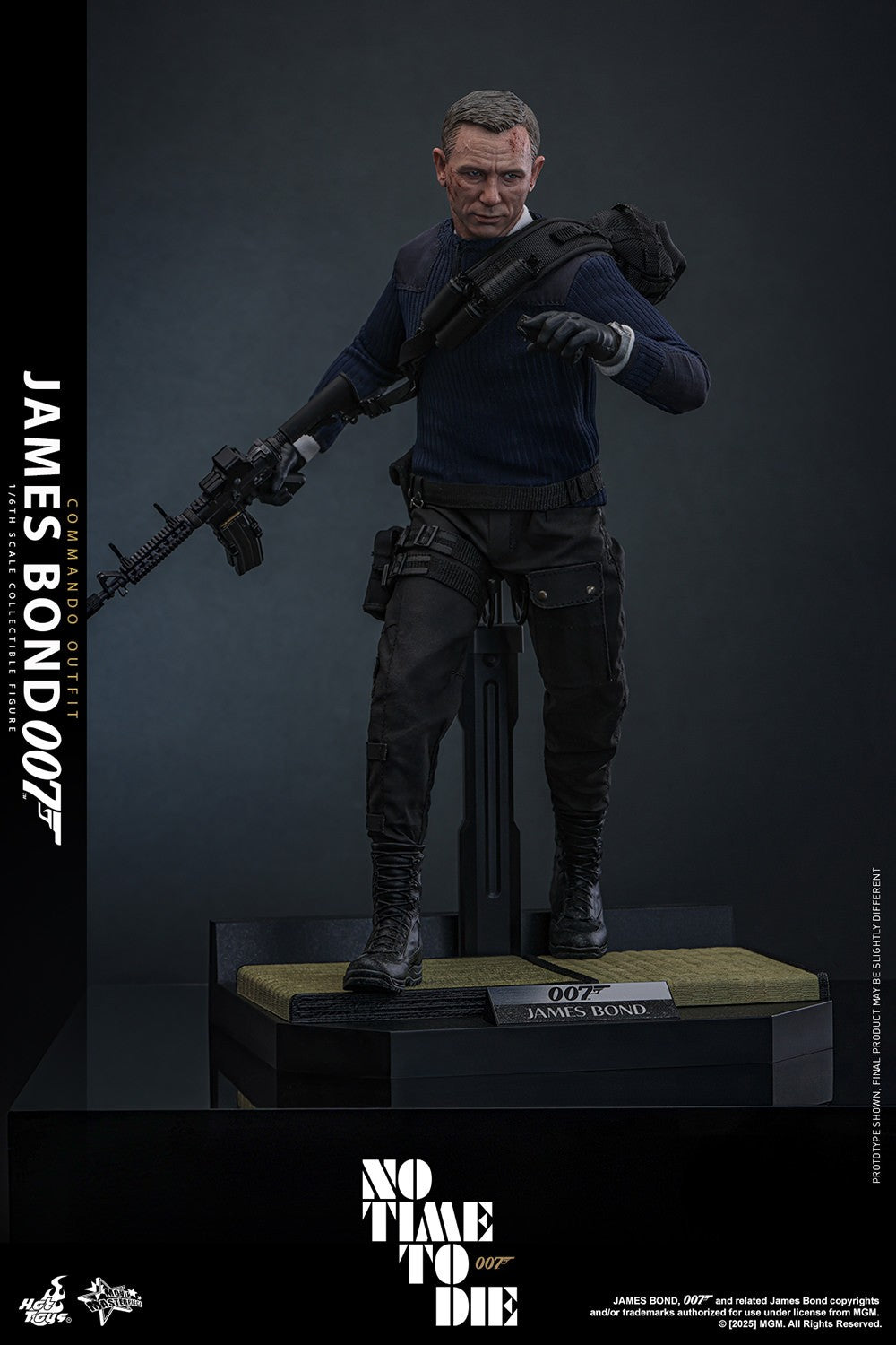 Hot Toys James Bond Commando Outfit Sixth Scale Figure No Time To Die Daniel Craig 1/6 Collectible
