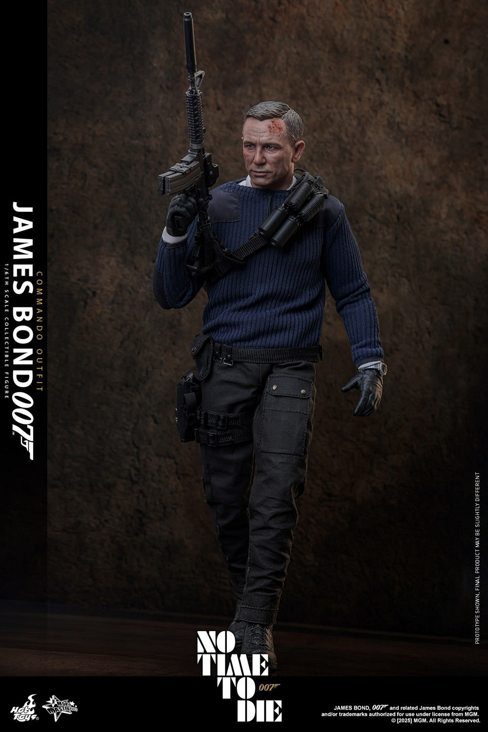 Hot Toys James Bond Commando Outfit Sixth Scale Figure No Time To Die Daniel Craig 1/6 Collectible