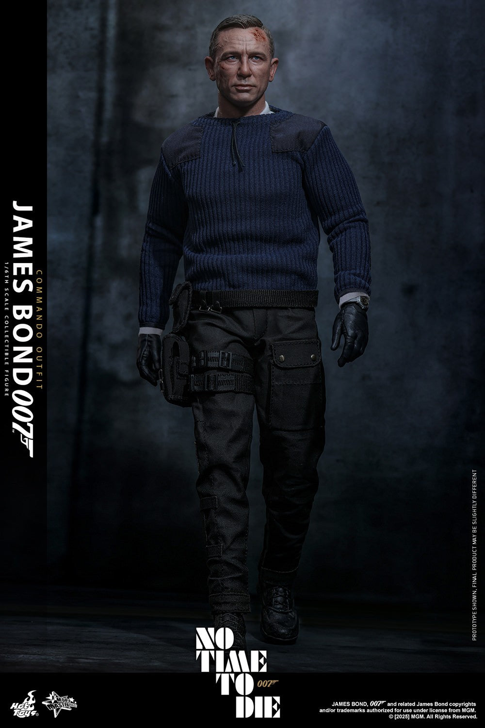 Hot Toys James Bond Commando Outfit Sixth Scale Figure No Time To Die Daniel Craig 1/6 Collectible