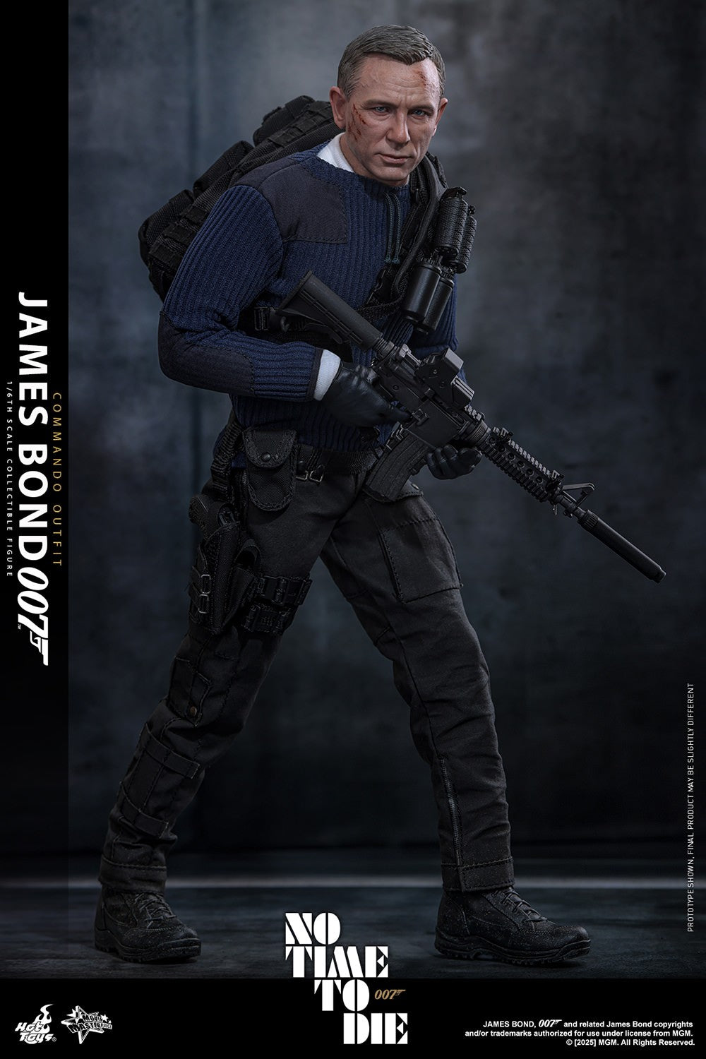 Hot Toys James Bond Commando Outfit Sixth Scale Figure No Time To Die Daniel Craig 1/6 Collectible