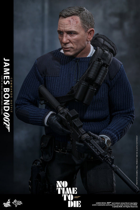 Hot Toys James Bond Commando Outfit Sixth Scale Figure No Time To Die Daniel Craig 1/6 Collectible