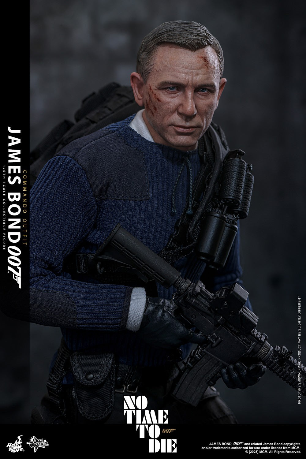 Hot Toys James Bond Commando Outfit Sixth Scale Figure No Time To Die Daniel Craig 1/6 Collectible