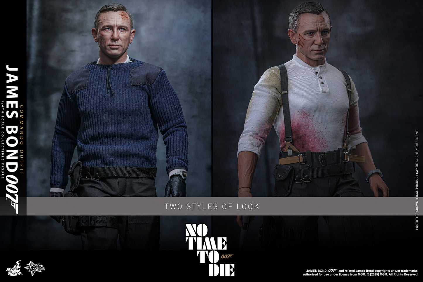 Hot Toys James Bond Commando Outfit Sixth Scale Figure No Time To Die Daniel Craig 1/6 Collectible
