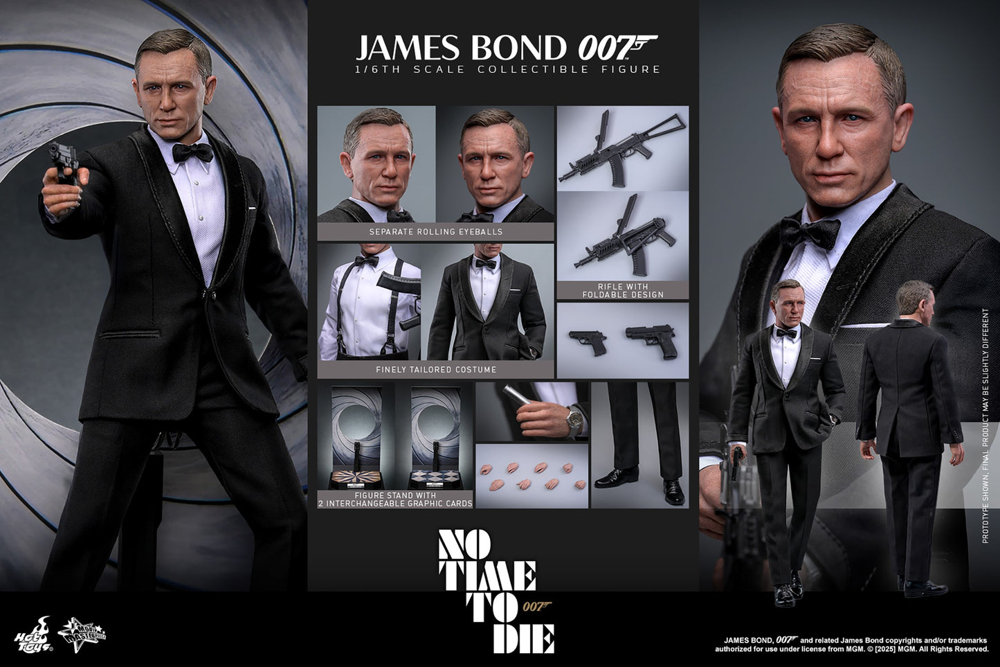 Hot Toys James Bond No Time To Die Sixth Scale Figure Daniel Craig 1/6 007