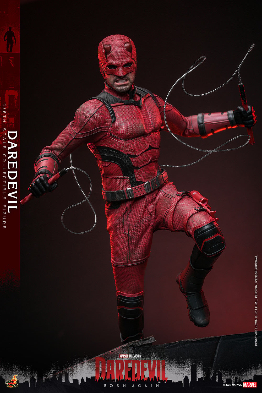 Hot Toys TMS154 Daredevil Born Again Daredevil 1/6 Scale Collectible Figure – Factory-Sealed Shipper Included