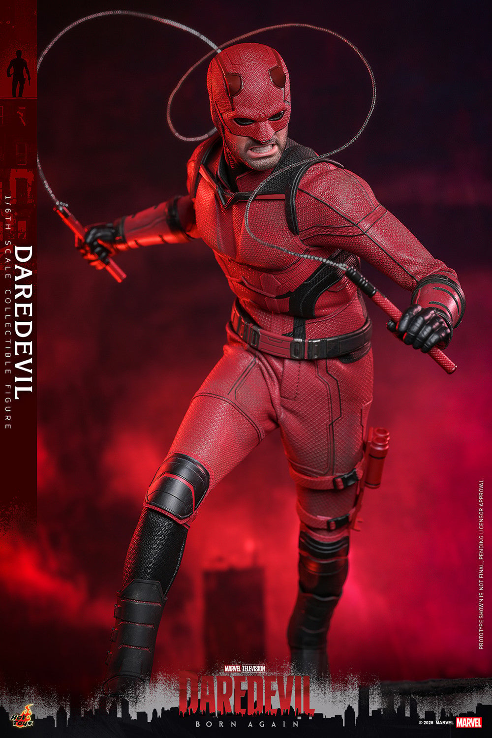 Hot Toys TMS154 Daredevil Born Again Daredevil 1/6 Scale Collectible Figure – Factory-Sealed Shipper Included