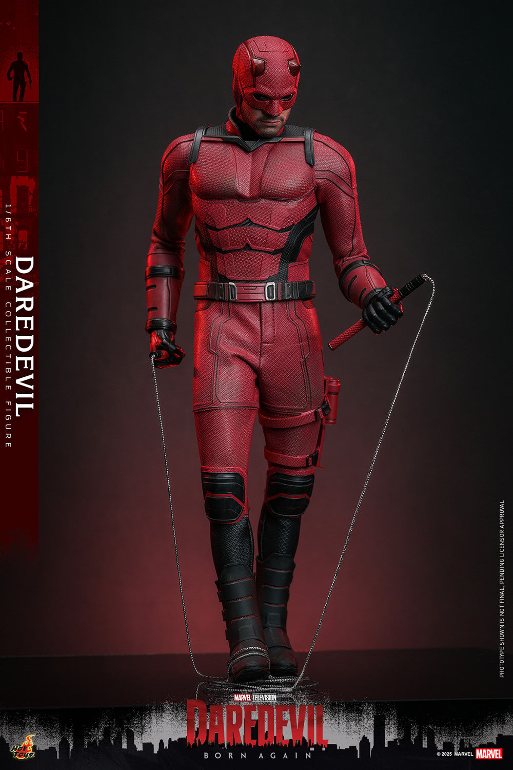 Hot Toys TMS154 Daredevil Born Again Daredevil 1/6 Scale Collectible Figure – Factory-Sealed Shipper Included