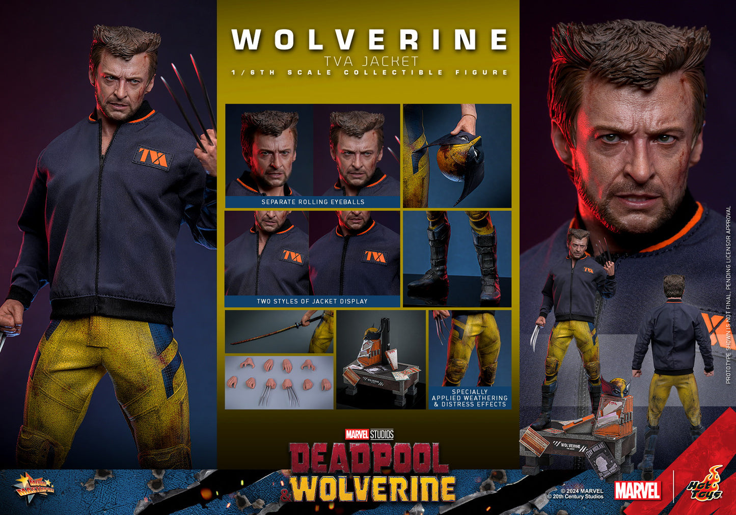 Hot Toys - Wolverine - TVA Jacket Version - MMS756 - 1:6 Scale Action Figure