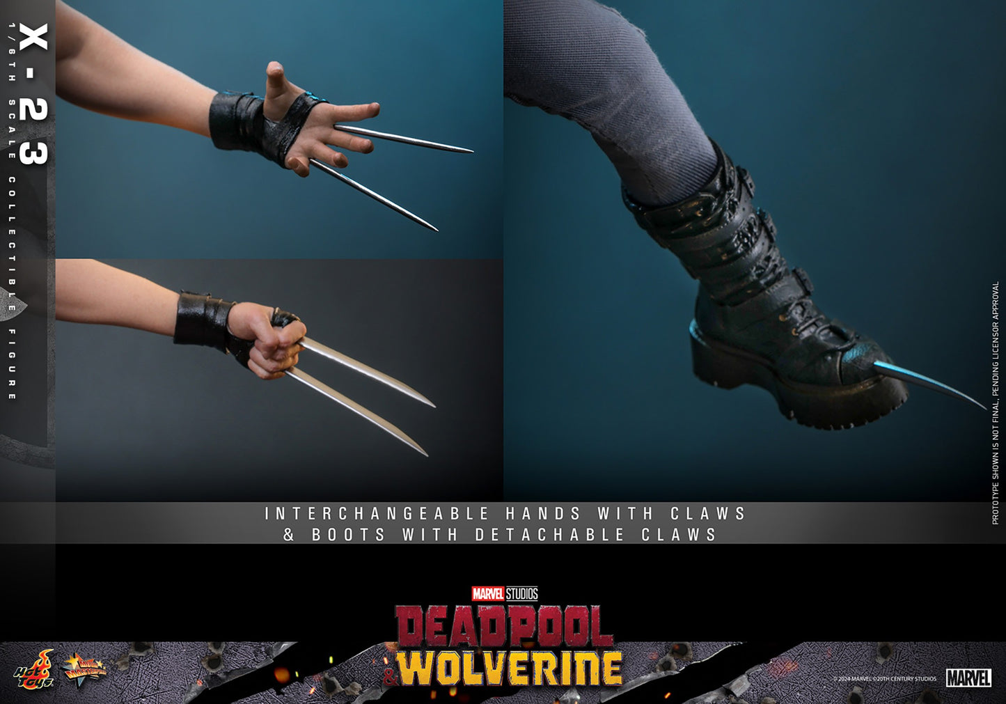 Hot Toys X-23 Sixth Scale Figure Deadpool & Wolverine 1/6 Collectible Action Figure