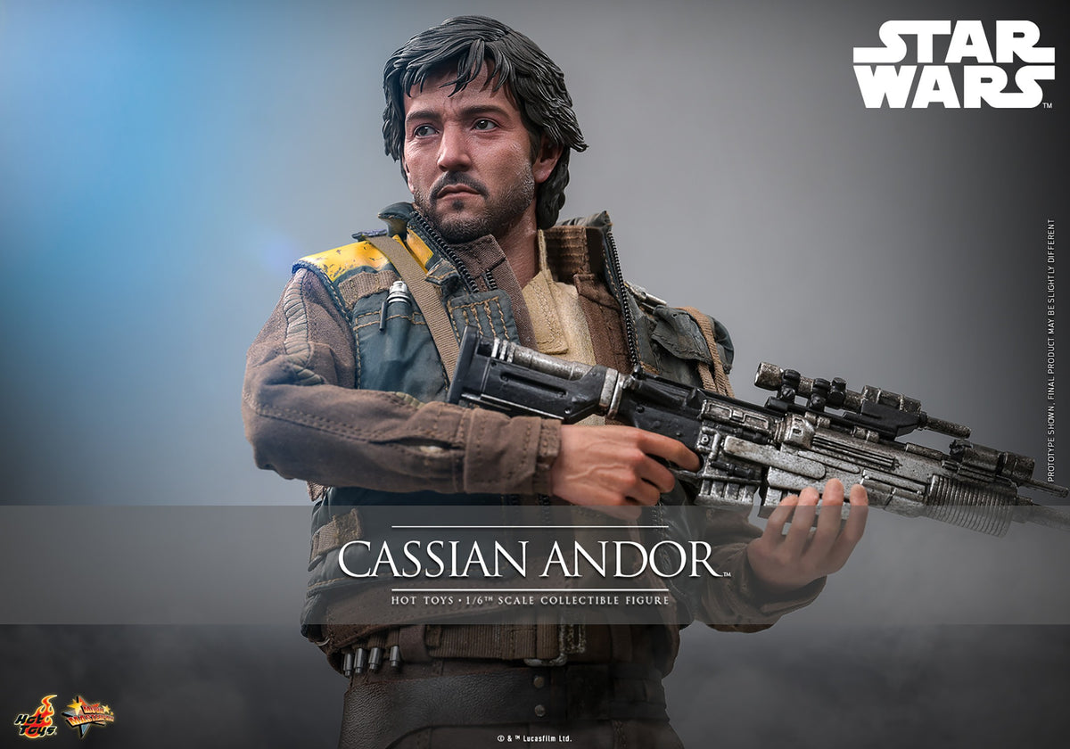 Hot Toys MMS802 Cassian Andor 1/6 scale Rogue One figure with factory-sealed manufacturer shipper