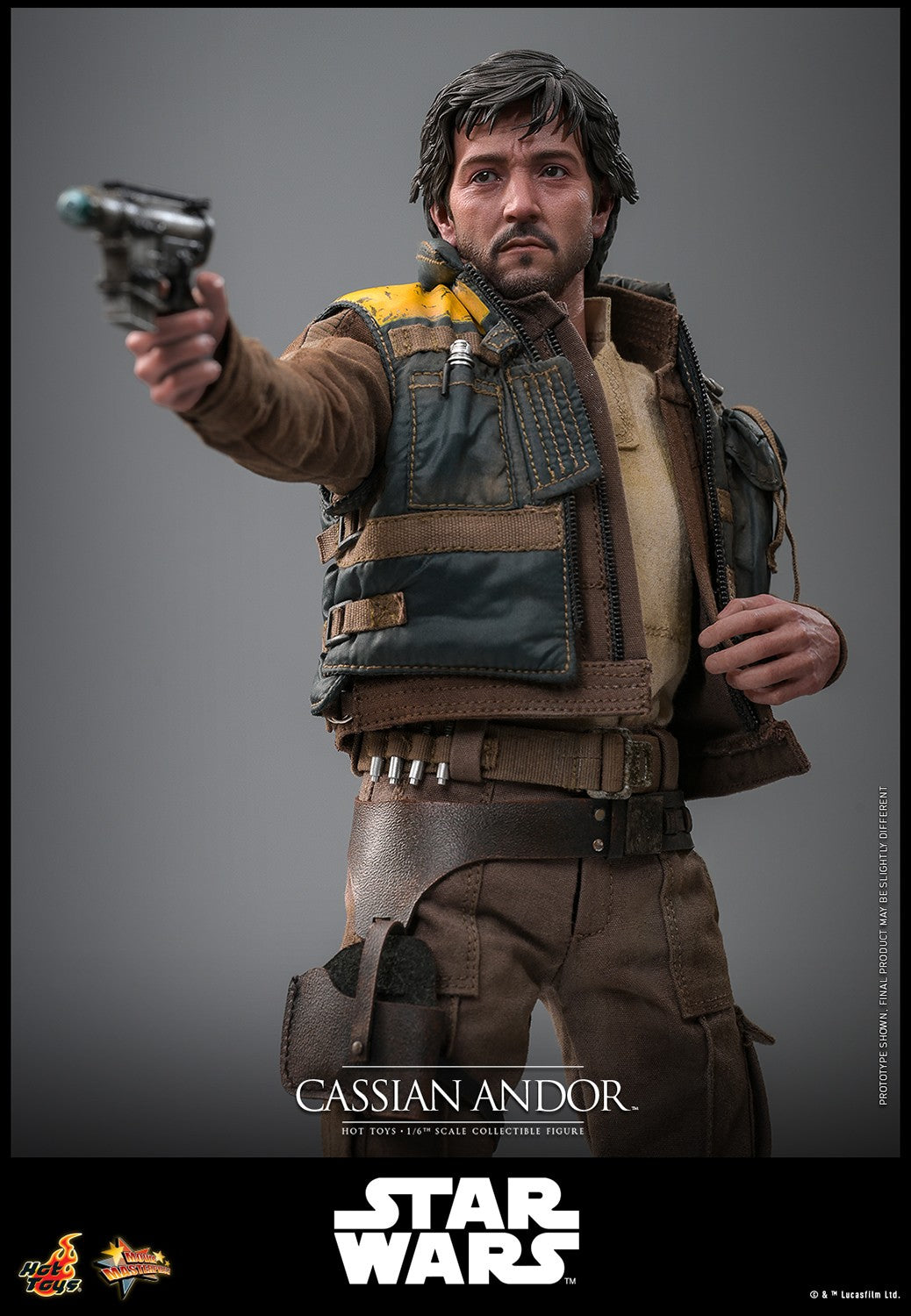 Hot Toys MMS802 Cassian Andor 1/6 scale Rogue One figure with factory-sealed manufacturer shipper