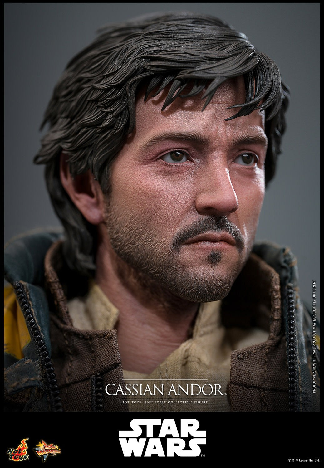 Hot Toys MMS802 Cassian Andor 1/6 scale Rogue One figure with factory-sealed manufacturer shipper