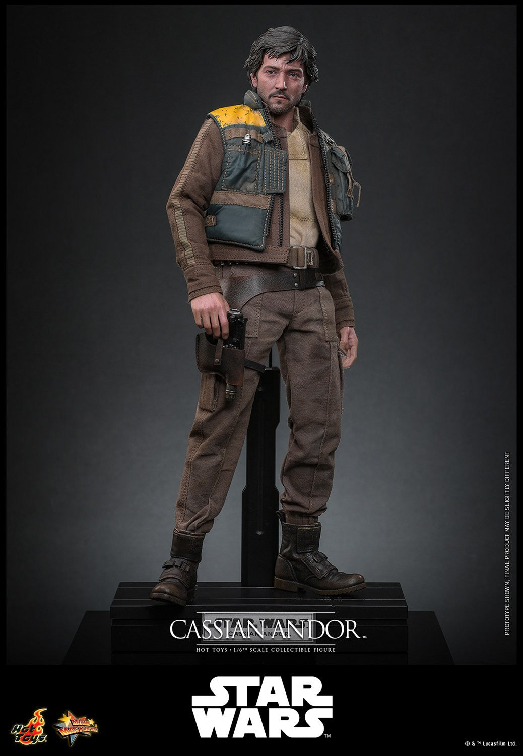 Hot Toys MMS802 Cassian Andor 1/6 scale Rogue One figure with factory-sealed manufacturer shipper