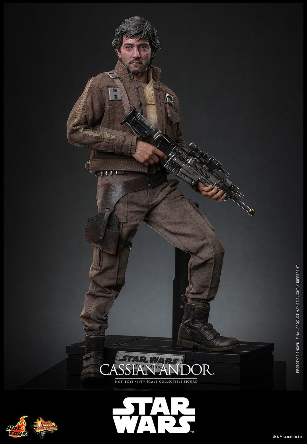 Hot Toys MMS802 Cassian Andor 1/6 scale Rogue One figure with factory-sealed manufacturer shipper