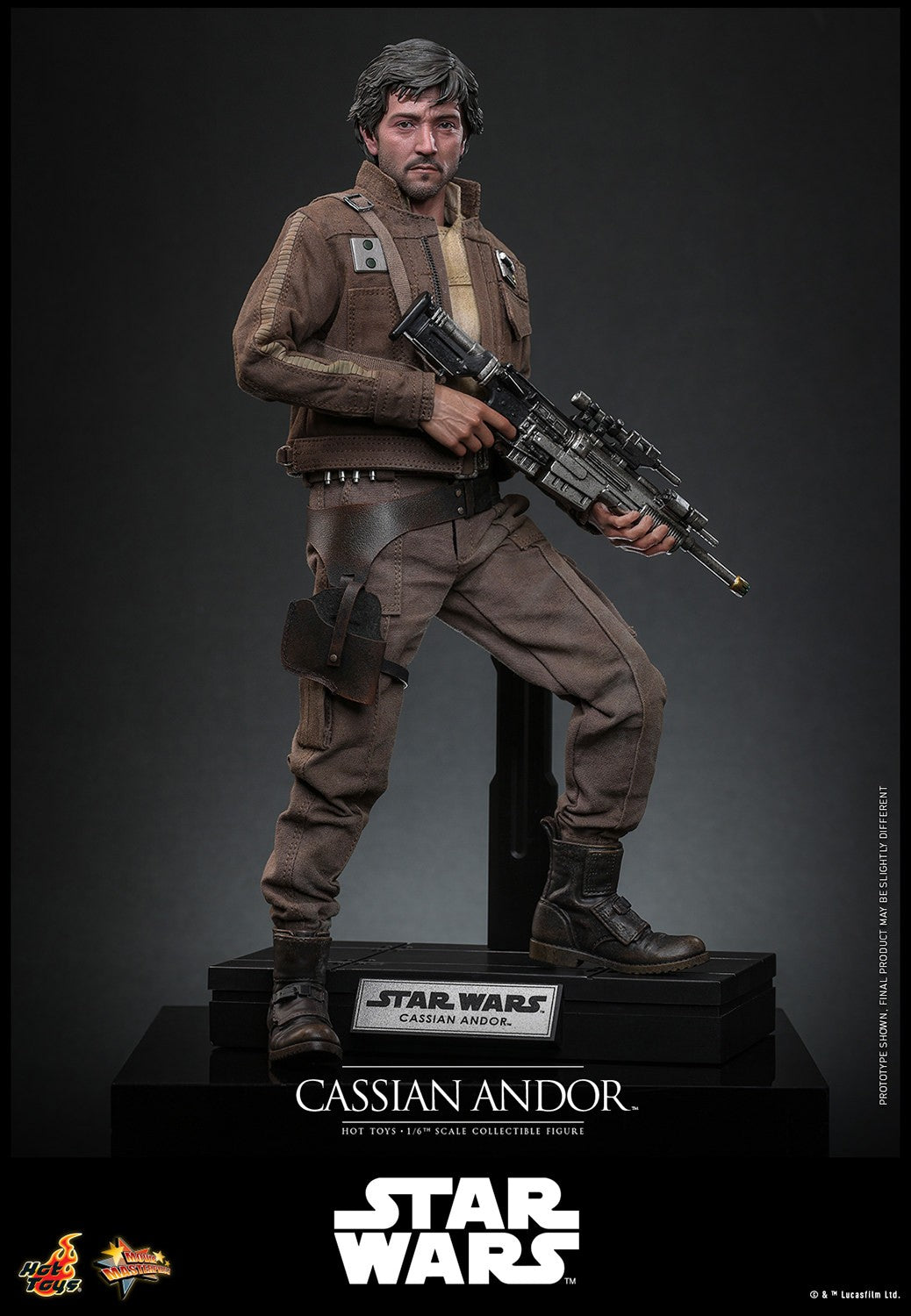 Hot Toys MMS802 Cassian Andor 1/6 scale Rogue One figure with factory-sealed manufacturer shipper