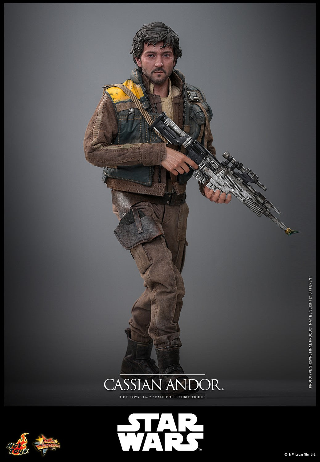 Hot Toys MMS802 Cassian Andor 1/6 scale Rogue One figure with factory-sealed manufacturer shipper
