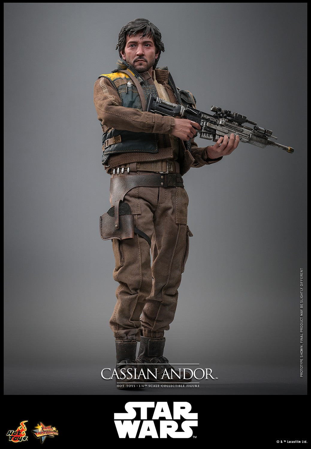 Hot Toys MMS802 Cassian Andor 1/6 scale Rogue One figure with factory-sealed manufacturer shipper