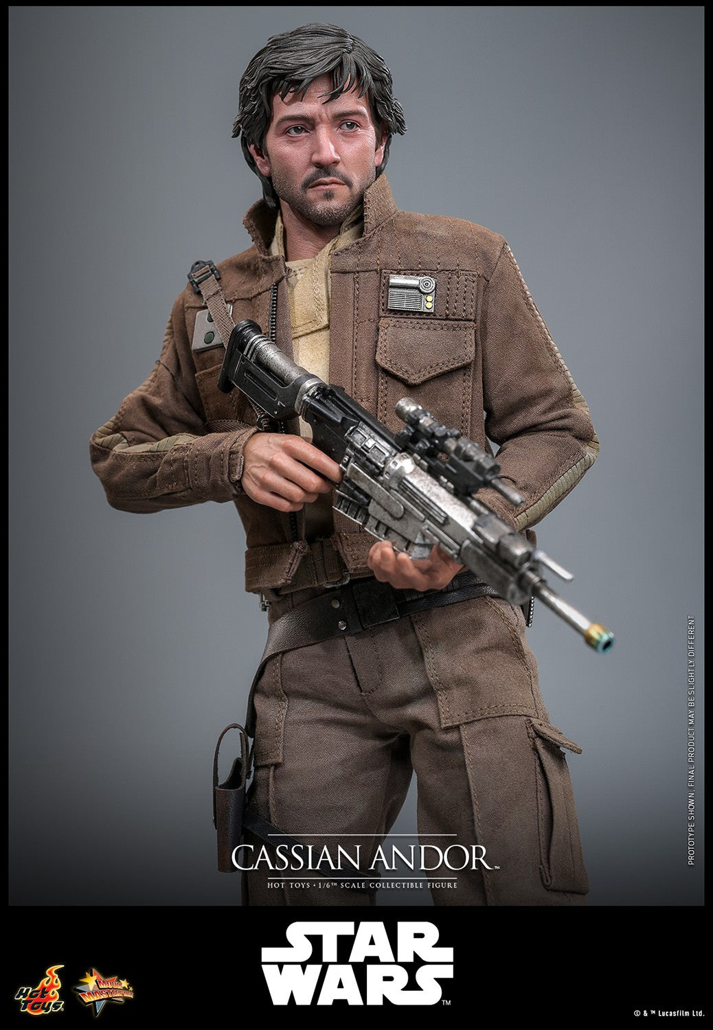 Hot Toys MMS802 Cassian Andor 1/6 scale Rogue One figure with factory-sealed manufacturer shipper