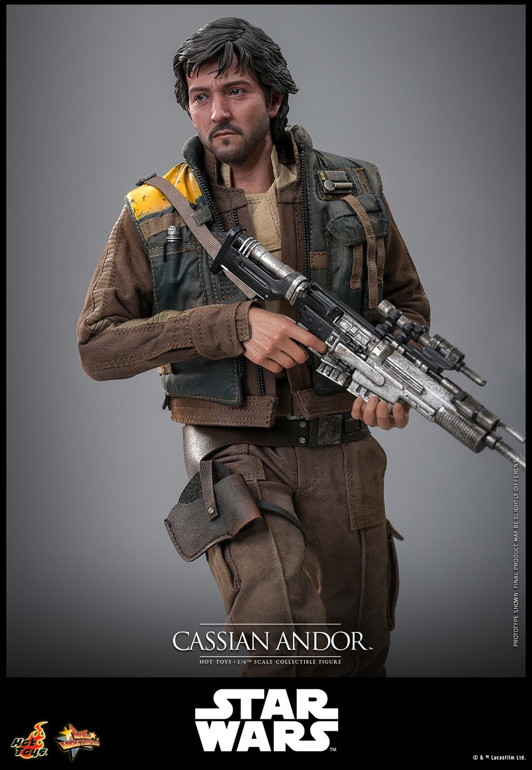 Hot Toys MMS802 Cassian Andor 1/6 scale Rogue One figure with factory-sealed manufacturer shipper