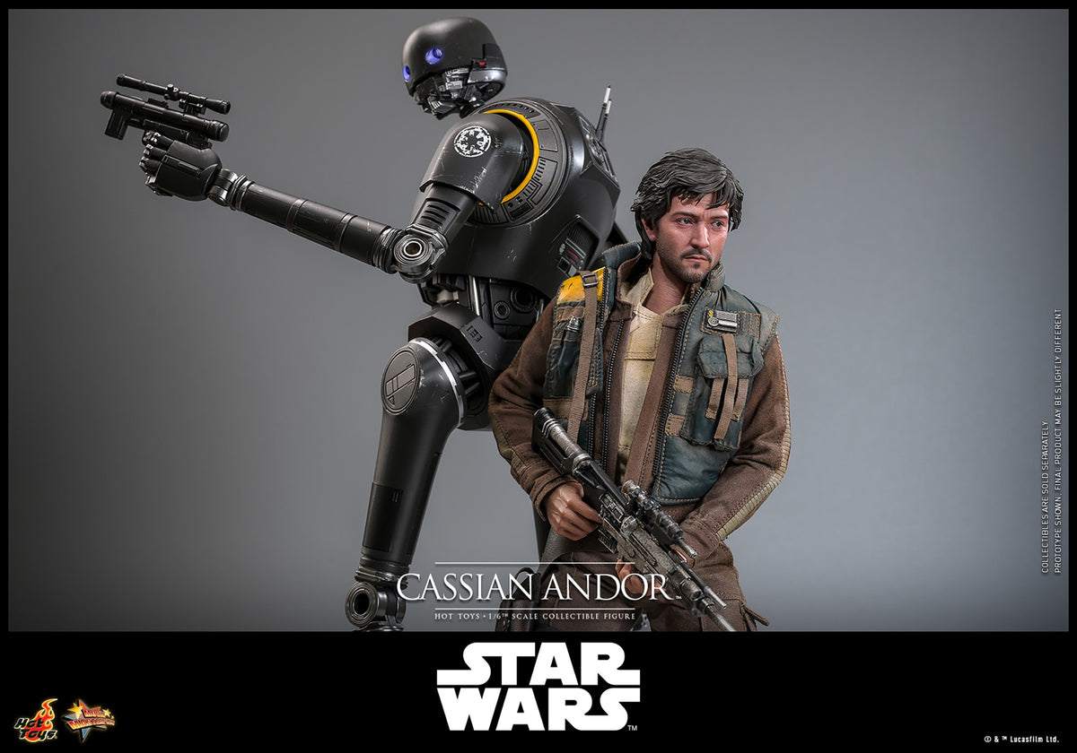 Hot Toys MMS802 Cassian Andor 1/6 scale Rogue One figure with factory-sealed manufacturer shipper