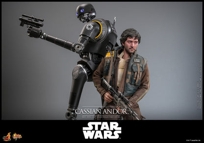 Hot Toys MMS802 Cassian Andor 1/6 scale Rogue One figure with factory-sealed manufacturer shipper