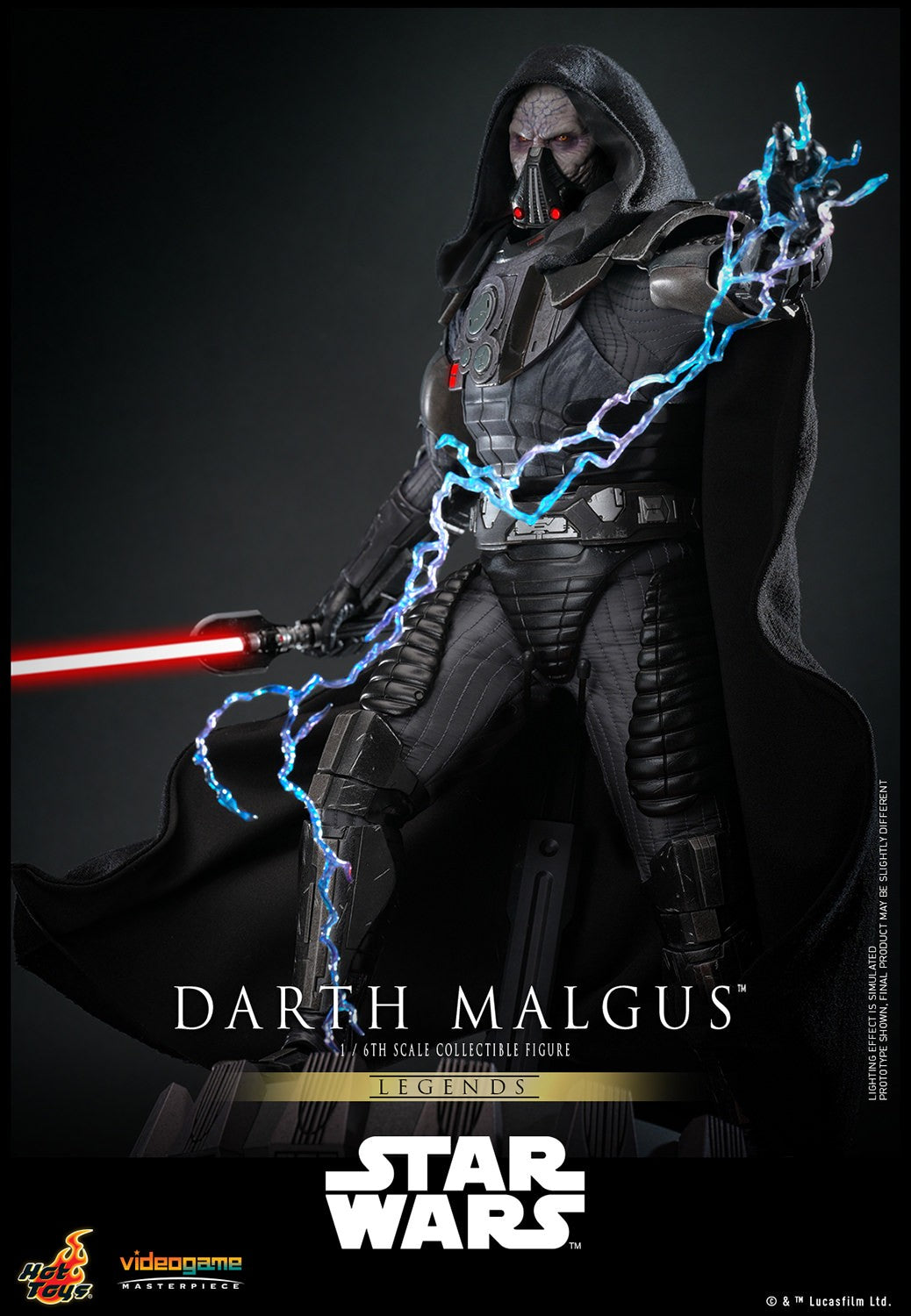 Hot Toys VGM70 Darth Malgus 1/6 scale Star Wars Legends figure with factory-sealed manufacturer shipper