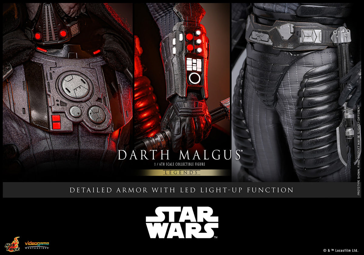 Hot Toys VGM70 Darth Malgus 1/6 scale Star Wars Legends figure with factory-sealed manufacturer shipper