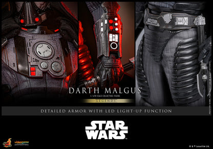 Hot Toys VGM70 Darth Malgus 1/6 scale Star Wars Legends figure with factory-sealed manufacturer shipper