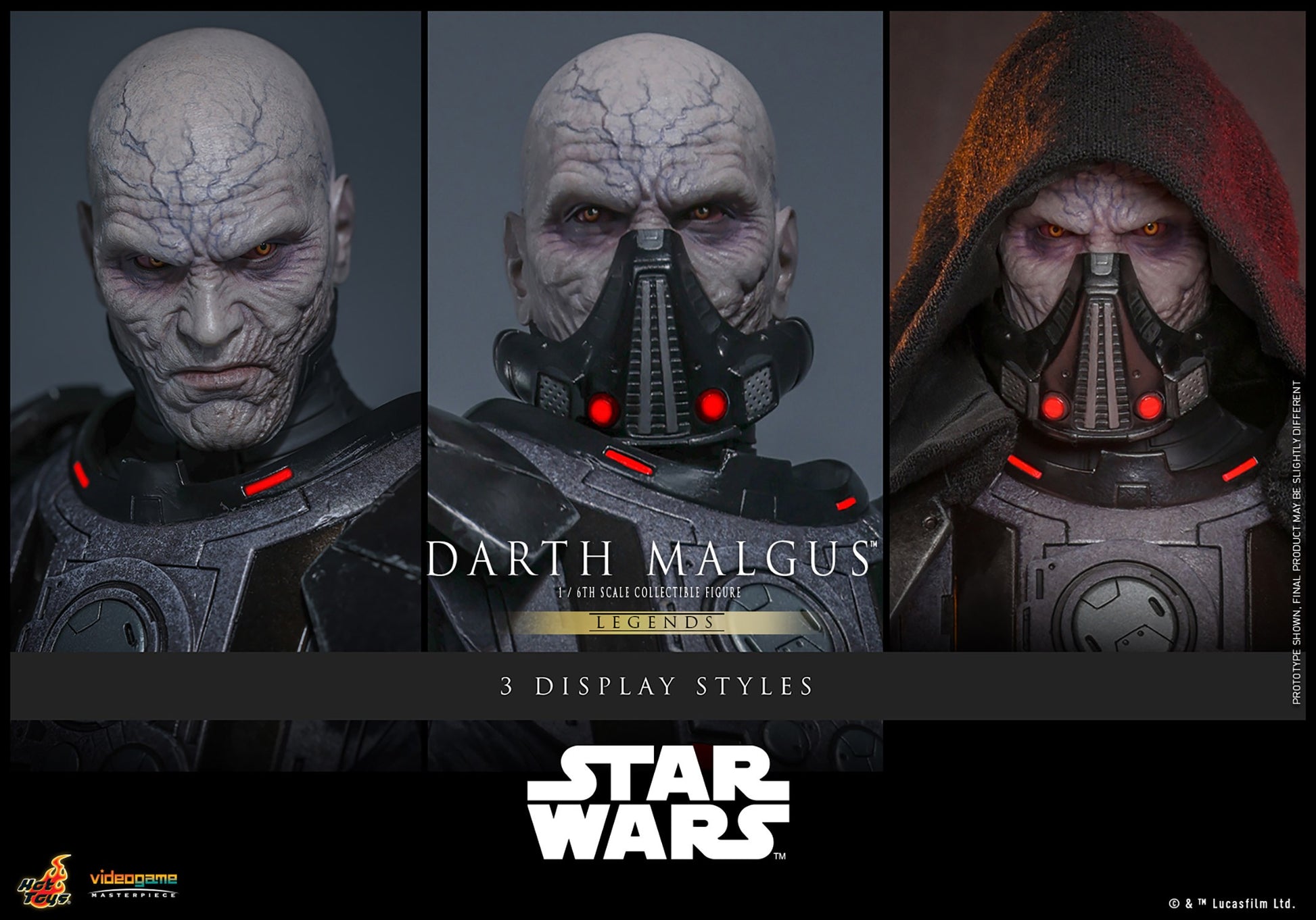 Hot Toys VGM70 Darth Malgus 1/6 scale Star Wars Legends figure with factory-sealed manufacturer shipper