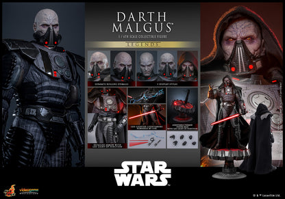 Hot Toys VGM70 Darth Malgus 1/6 scale Star Wars Legends figure with factory-sealed manufacturer shipper