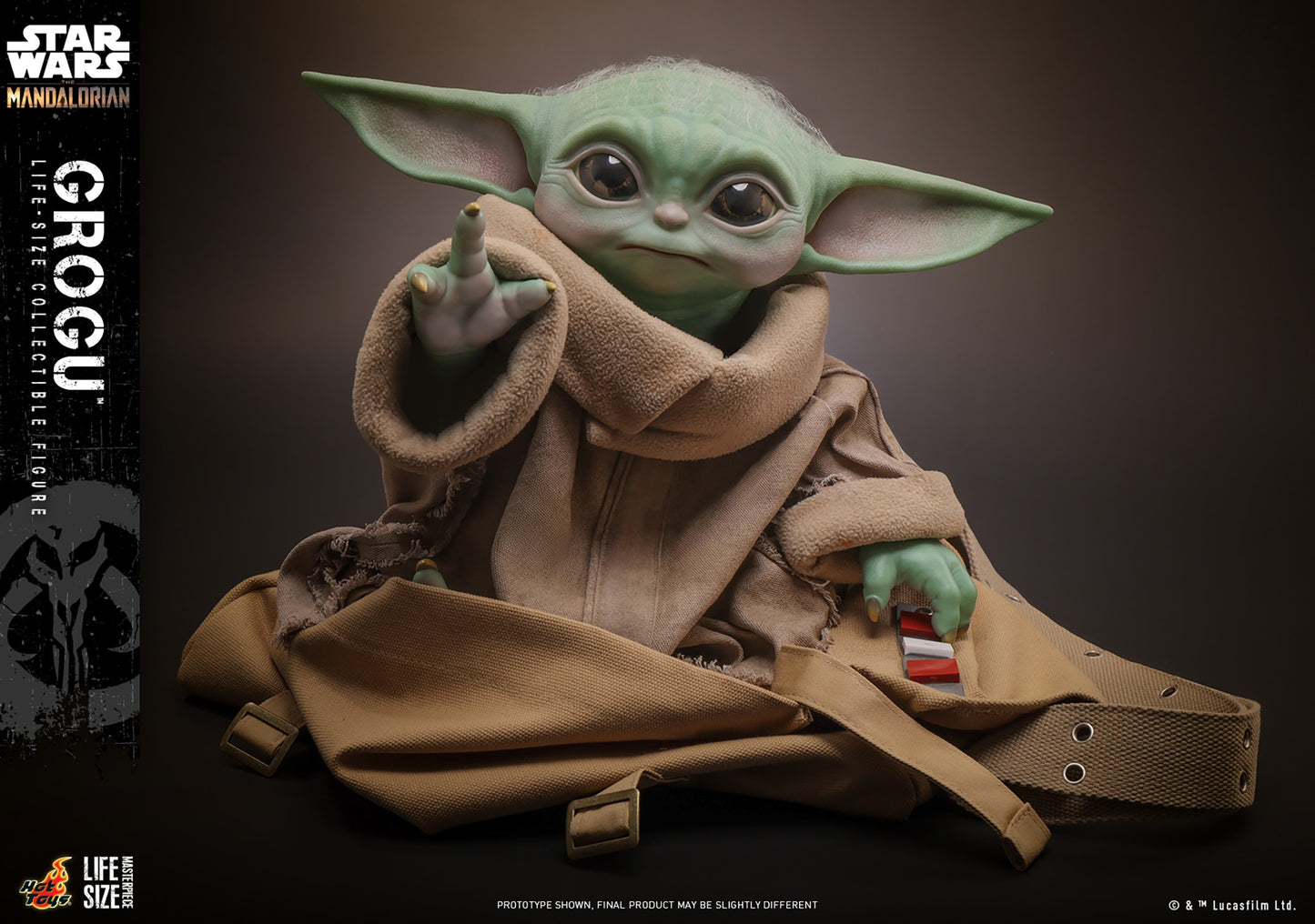Hot Toys - Grogu Life Size with Cross-Body Bag - Star Wars - LMS015 - 1:6 Scale Action Figure - Damaged Packaging Sale