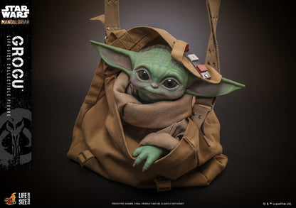 Hot Toys - Grogu Life Size with Cross-Body Bag - Star Wars - LMS015 - 1:6 Scale Action Figure - Damaged Packaging Sale